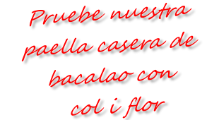 paella de bacalao, col i flor y alcachofas