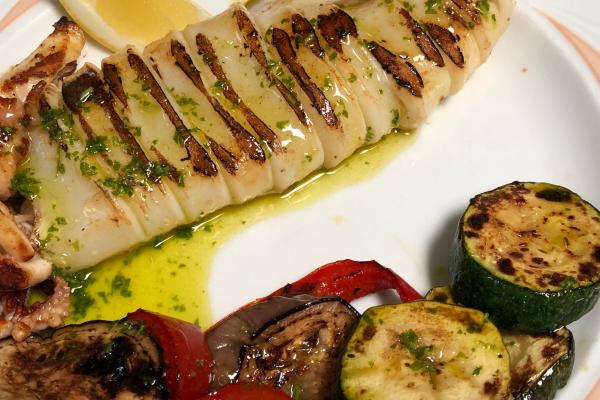 Calamar a la plancha