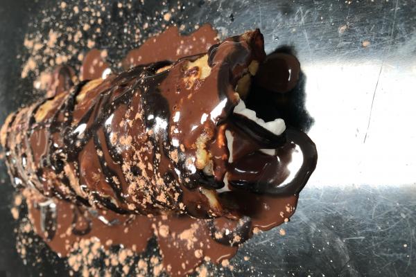 Crepe de chocolate y nata